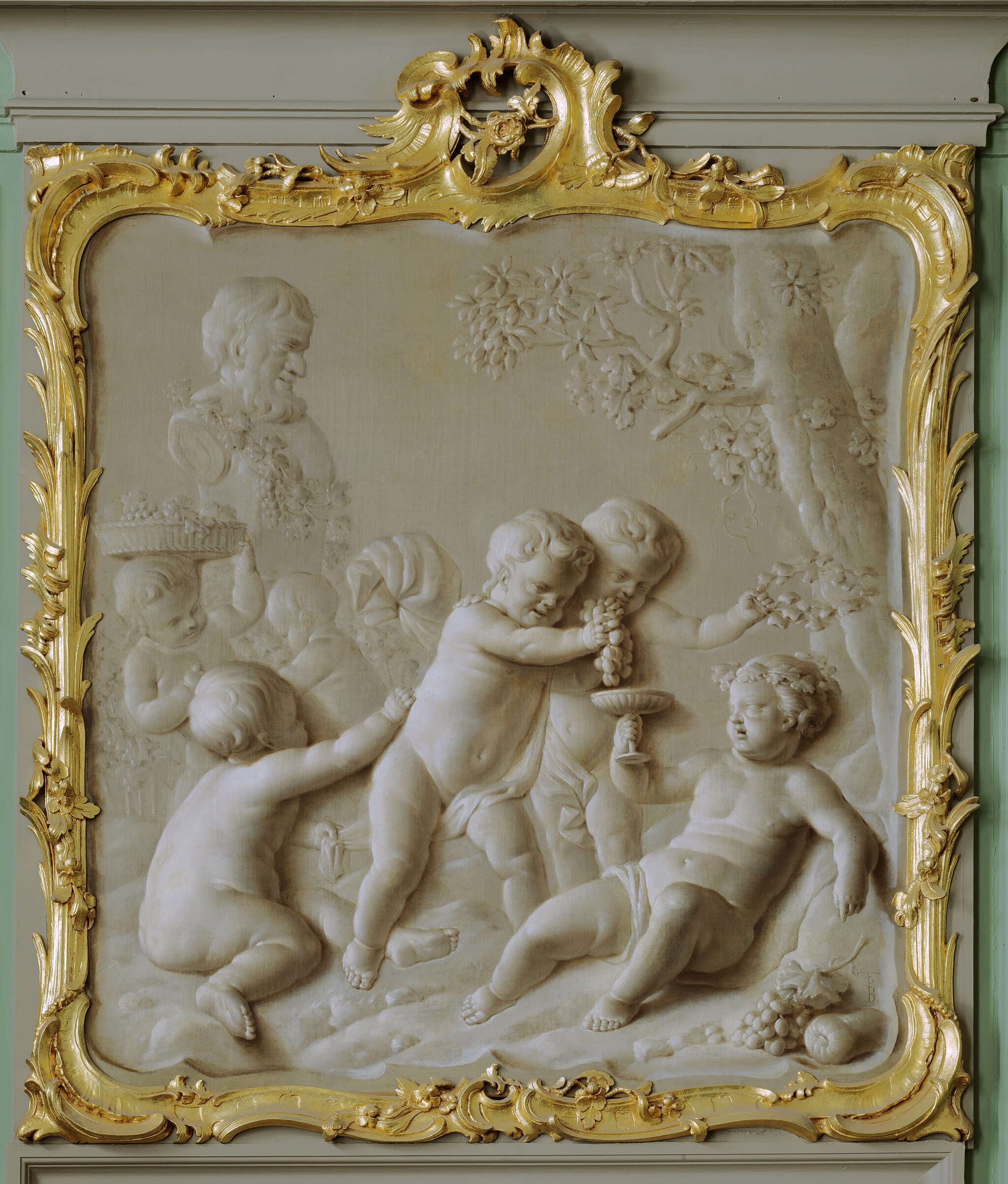 Bacchus with putti